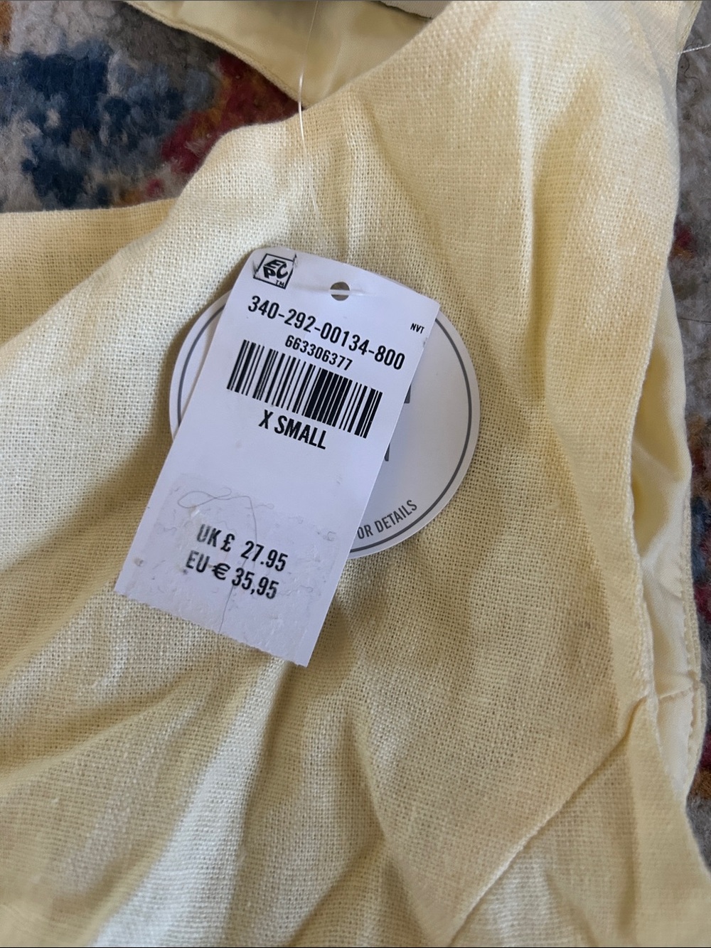NWT Hollister Pale Yellow Sleeveless Cutout Tank Top - Picture 7 of 9